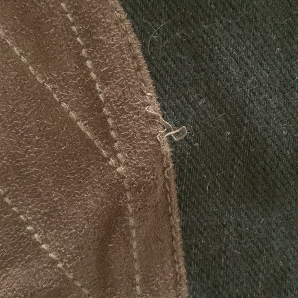 Ralph Lauren Riding Style Leggings - black with brown suede knee patch - Picture 3 of 4